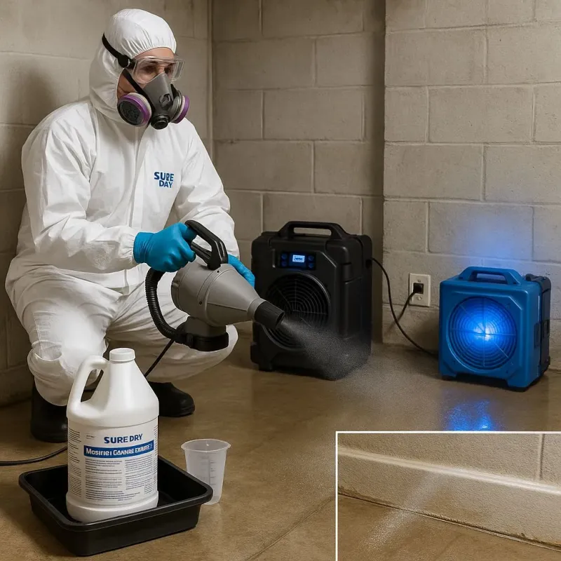 Sanitization and Odor Removal process in Old Saybrook Center, CT