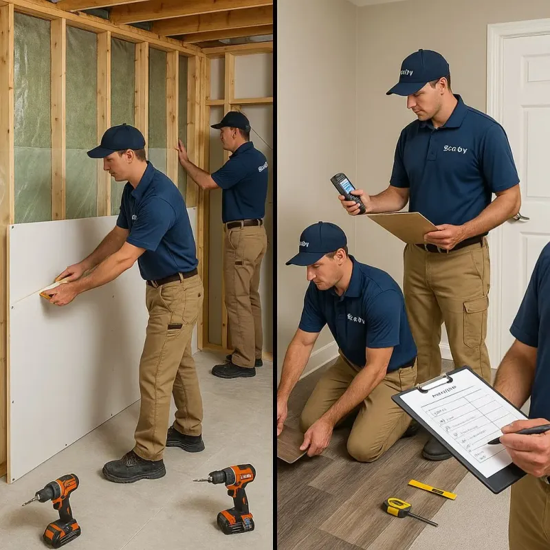 Repairs and Reconstruction process in Old Saybrook Center, CT